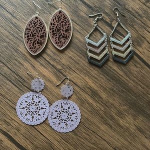 Set of three earrings-all from Maurices